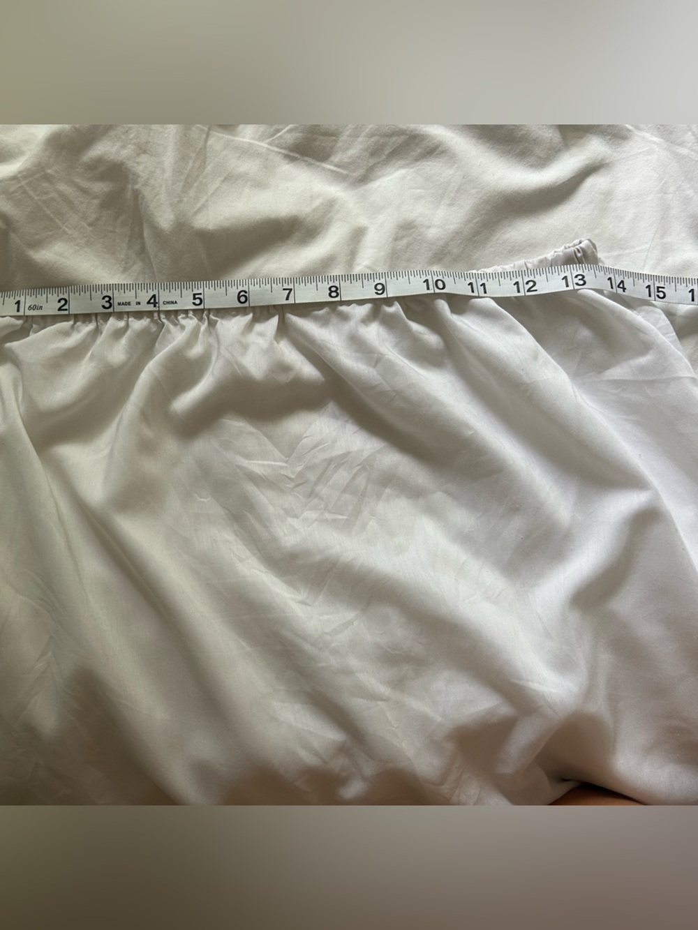 VINTAGE White Cotton Maxi skirt w eyelet lace - Picture 3 of 3